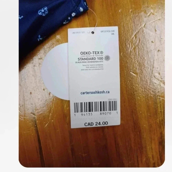 OshKosh B’gosh Blue 2 Piece  Bikini Size 12M - Picture 4 of 5